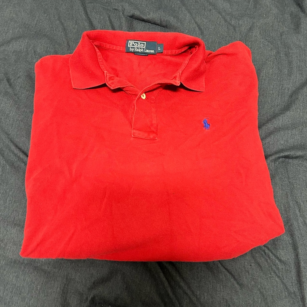 men’s long sleeve polo